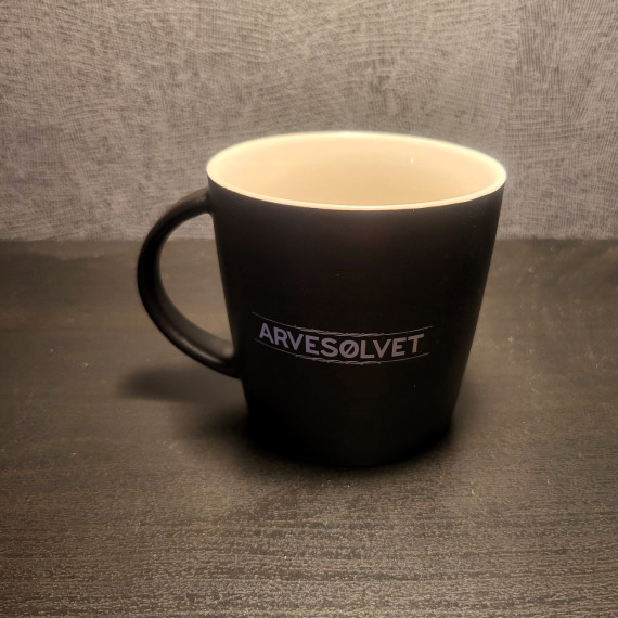 Akevitt kopp Arvesølvet - Sort med fargetrykk