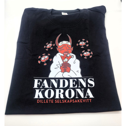 T-skjorte "Fandens Korona" - størrelse S