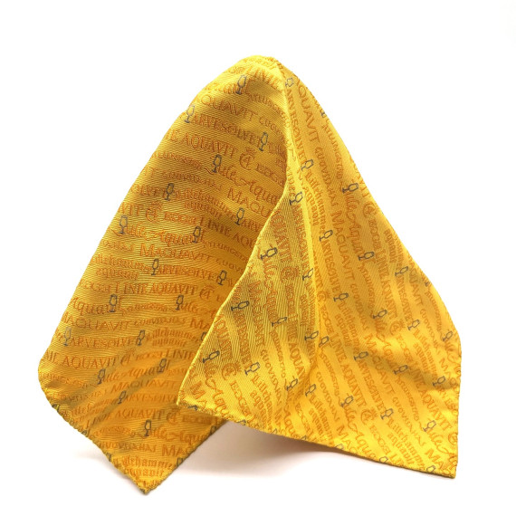 Akevitt tørkle i silke til slips og sløyfe - Gul
