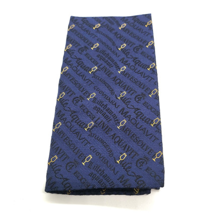 Akevitt tørkle i silke til slips og sløyfe - Blå