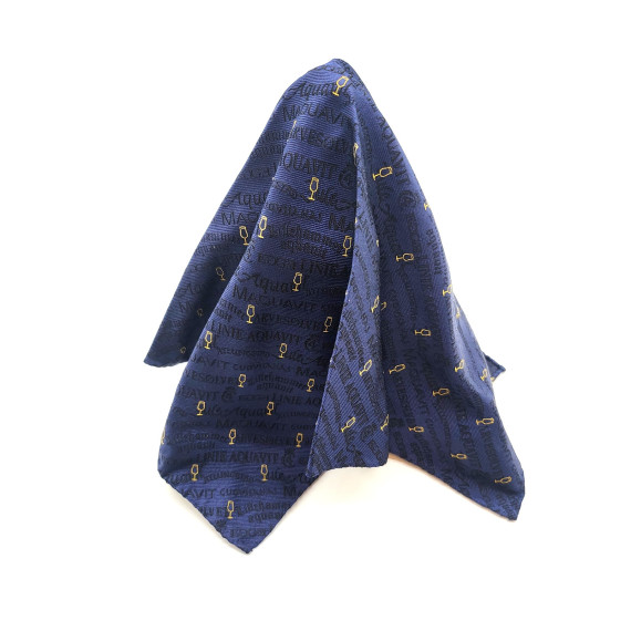 Akevitt tørkle i silke til slips og sløyfe - Blå