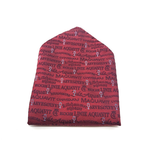 copy of Akevitt tørkle i silke til slips og sløyfe - Rød